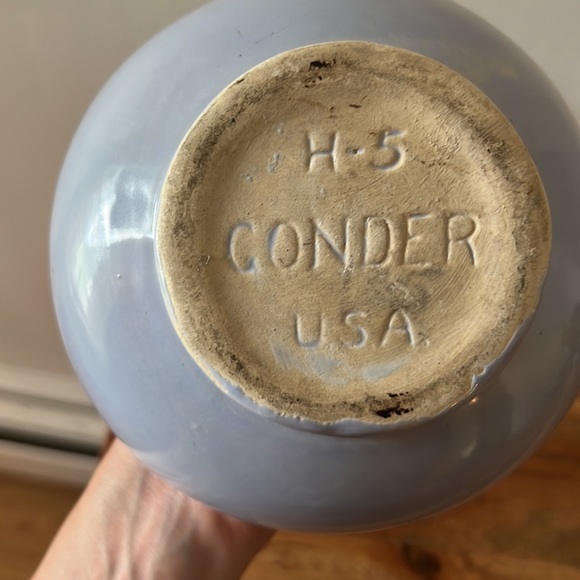 Vintage Gonder Double Handled Mid-Century Modern MCM Pottery Vase. - Picture 4 of 8